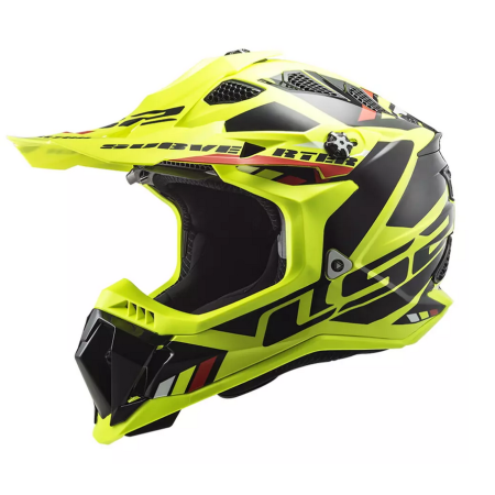 Kask firmy LS2 model Subverter Stomp Yellow Black